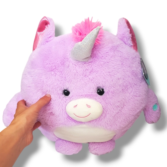 HUG Me Light Up UNICORN 14" Stuffed Animal Festive Voice Plush Toy NEW - Picture 1 of 9